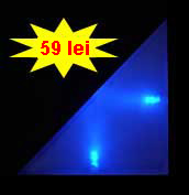 Corpuri de iluminat DalaLuminoasa triunghi culoare Albastra